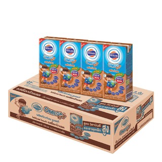 โฟร์โมสต์ โอเมก้า นมยูเอชที รสช็อคโกแลต 180 มล. 36 กล่อง Foremost Omega Chocolate Flavor UHT Milk 180ml, 36 boxes