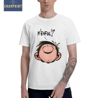 เสื้อยืดพิมพ์ลายแฟชั่น เสื้อยืดแขนสั้นลําลอง พิมพ์ลาย Gaston Lagaffe Gomer Goof แฟชั่นสําหรับผู้ชาย