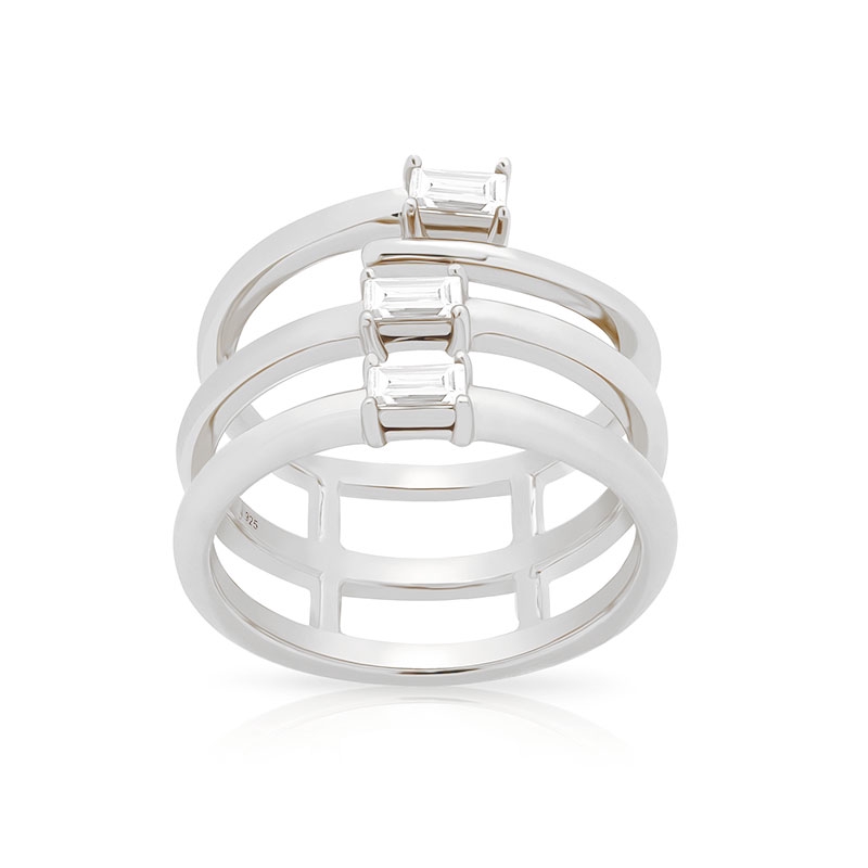 [Clearance] Jewellista แหวน  Trina เงินแท้ประดับพลอย CZ