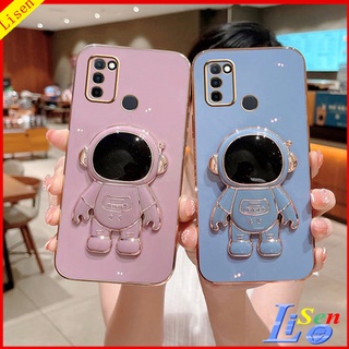 เคส infinix Smart 5 Smart 6 Note 10 pro Note 11 Note 12 G96 Smart 4 Note 11 pro Note 11s เคสโทรศัพท์มือถือ ลายนักบินอวกาศ พร้อมขาตั้ง สําหรับ YHY