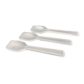 ช้อนพายพลาสติก ยาว 8 ซม. สีขุ่น x 250 ชิ้น101220Plastic Pie Spoon 8 cm x 250 pcs