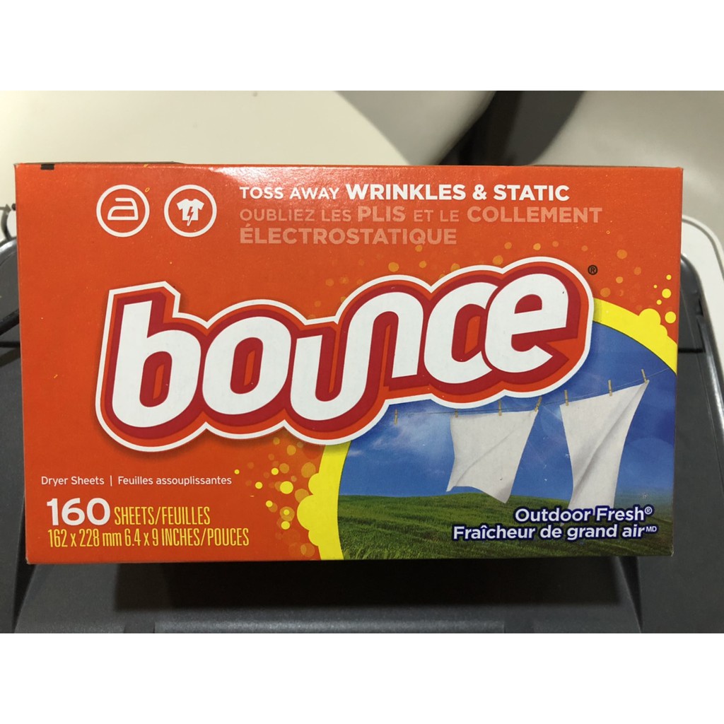 พร้อมส่ง！！ แผ่นหอมปรับผ้านุ่ม Bounce Dryer Sheets - 160 sheets