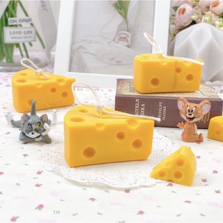 เทียนหอม 🧀ชีสเค้กวนิลา มีกล่องทุกชิ้น พร้อมส่ง