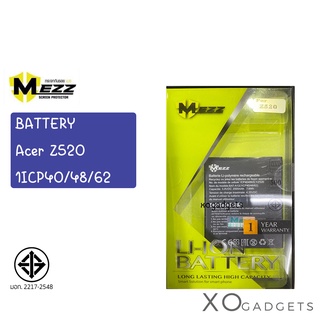 Mezz แบตเตอร์รี่ Acer Z520 1ICP40/48/62  / เอเซอร์ batt แบต มีมอก. รับประกัน1ปี