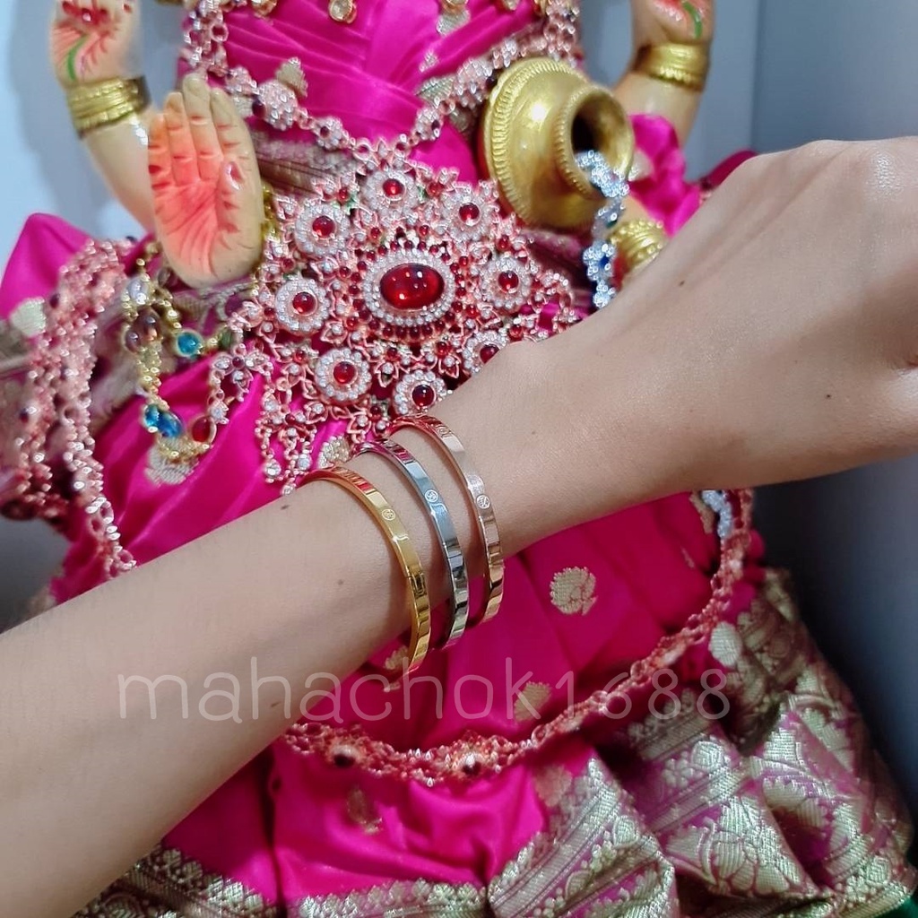 กำไลโอม พระพิฆเนศ หน้ากว้าง 4mm. มีคาถาโอมมงคลสลักรอบวง นำโชคดี หนุนดวง ปัดเป่าสิ่งไม่ดี ทำสิ่งใดก็สำเร็จสมหวัง ราคา ถูกที่สุด ดีลบีเคเค แกลเลอรีภาพที่ 6