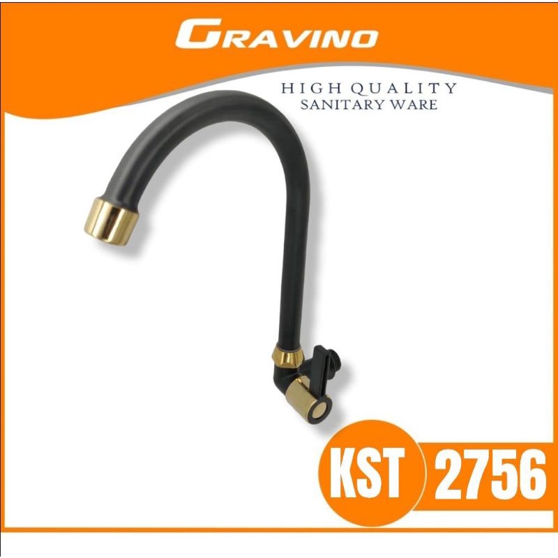 แบล็คโกลด์ WALL PIPE ANGSA FAUCET