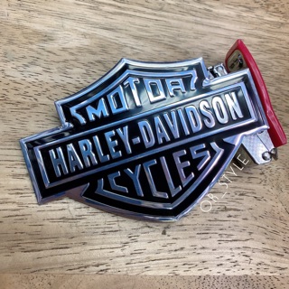 โลโก้ Harley Davidson งานอลูมิเนียมบาง ขนาด 10.8x7.5cm