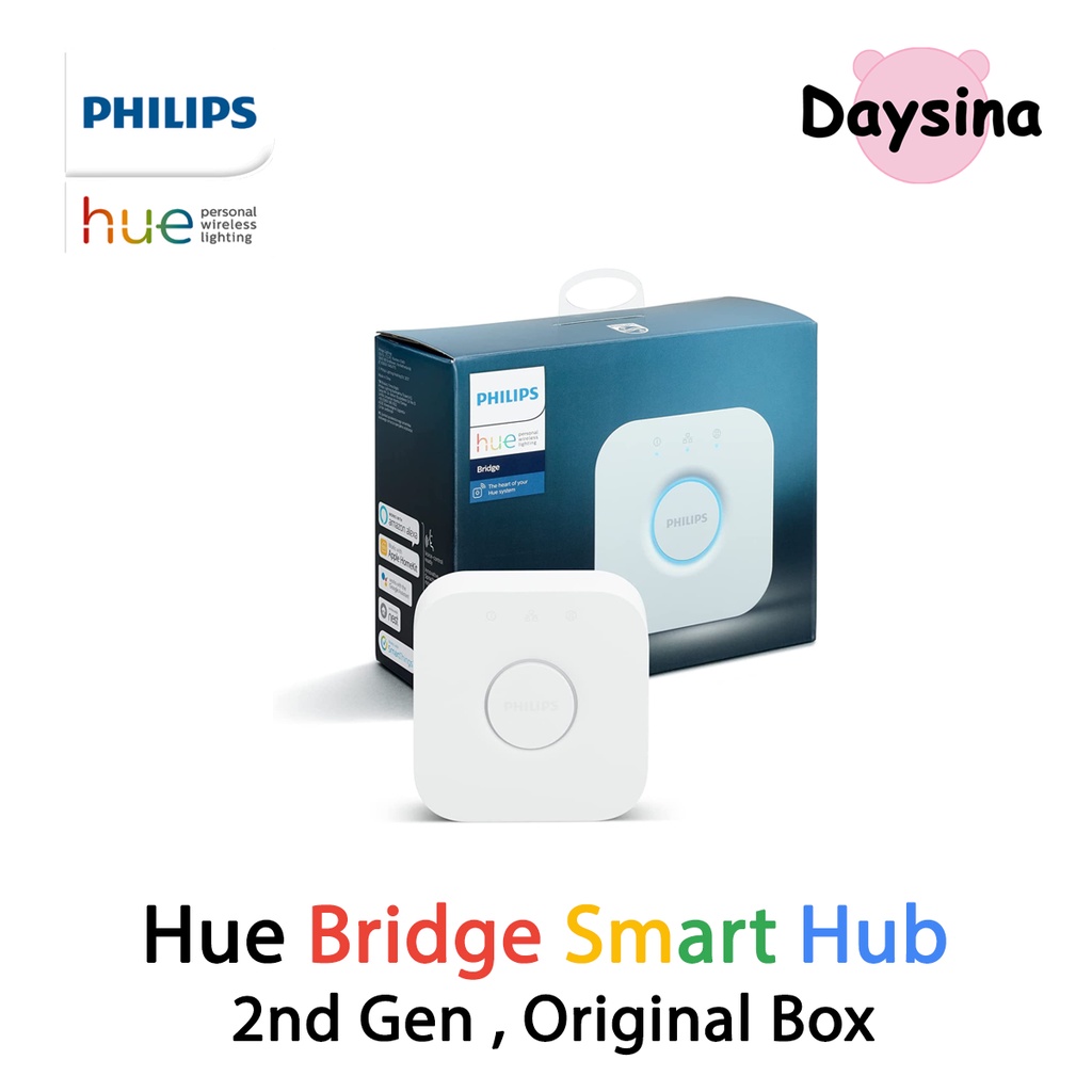 Philips Hue Bridge Smart Hub , 2nd Gen (Compatible with Amazon Alexa, Apple HomeKit, and Google Assistant) - Daysina
