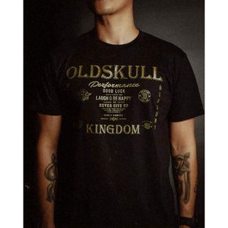 เสื้อยืด Oldskull ใส่สบาย ลาย Kingdom