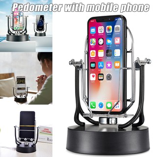 Phone Swing Device Automatic Wiggle Electronic Motion Machine Rotary Swing Motion Mobile Phone Holder for Count Steps