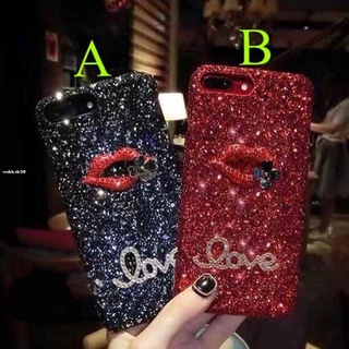 เคส-For Realme 8 Realme C25 C21 Realme C17 C12 5 5i 6i 7i C3 C11 C2 5Pro 6 6Pro 7 7Pro 3D Lips Hard|HY