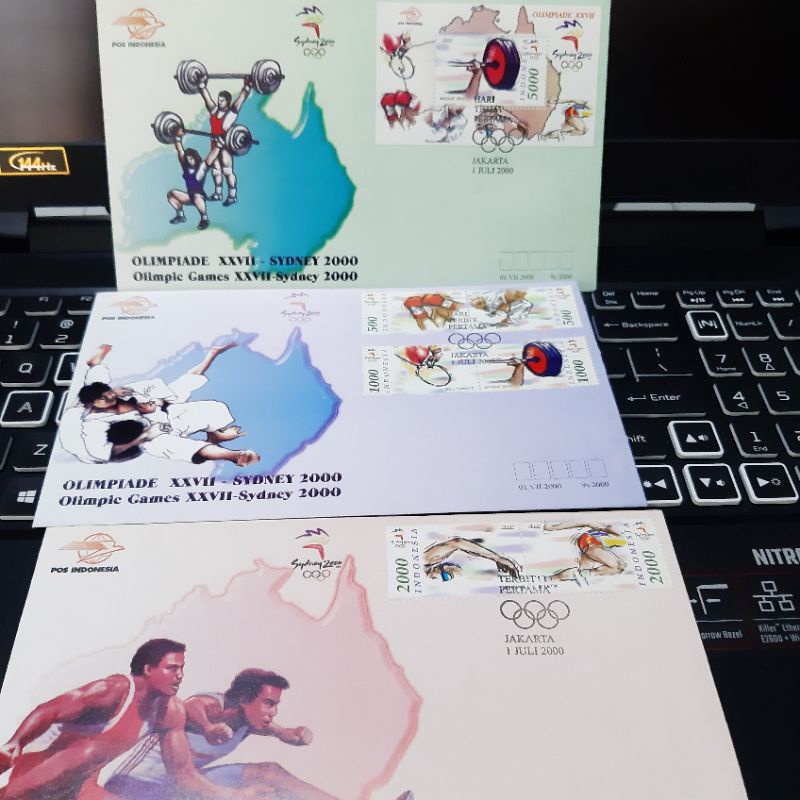 Indonesian แสตมป์ "OLIMPIADE XXVII" SYDNEY ออสเตรเลีย 2000 ออสเตรเลีย