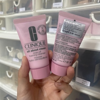 clinique rinse off foaming ขนาดทดลอง 30ml