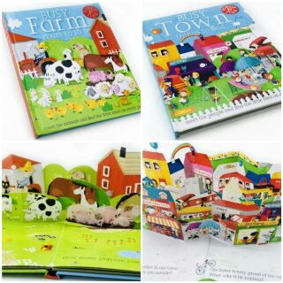 📚หนังสือ  Pop-up Farm&amp;Town Busy ได้ทั้ง 2 เล่ม