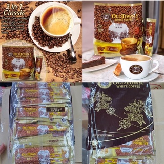 กาแฟขาวOLDTOWN  WHITE COFFEE ของมาเลเซีย 3 in 1 38gx15ซอง 1ห่อมี30ซอง หอม เข้มข้น ไม่หวาน อาหร่อยมากห่อใหญ่