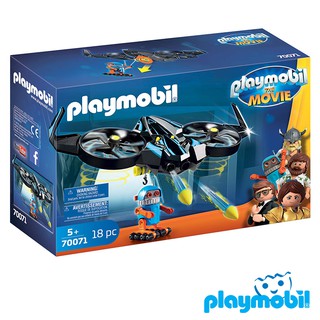 Playmobil 70071 PLAYMOBIL:THE MOVIE Robotitron with Drone แอ็คชั่นฟิกเกอร์  เดอะมูฟวี่ หุ่นโรโบทิทรอน และโดรน