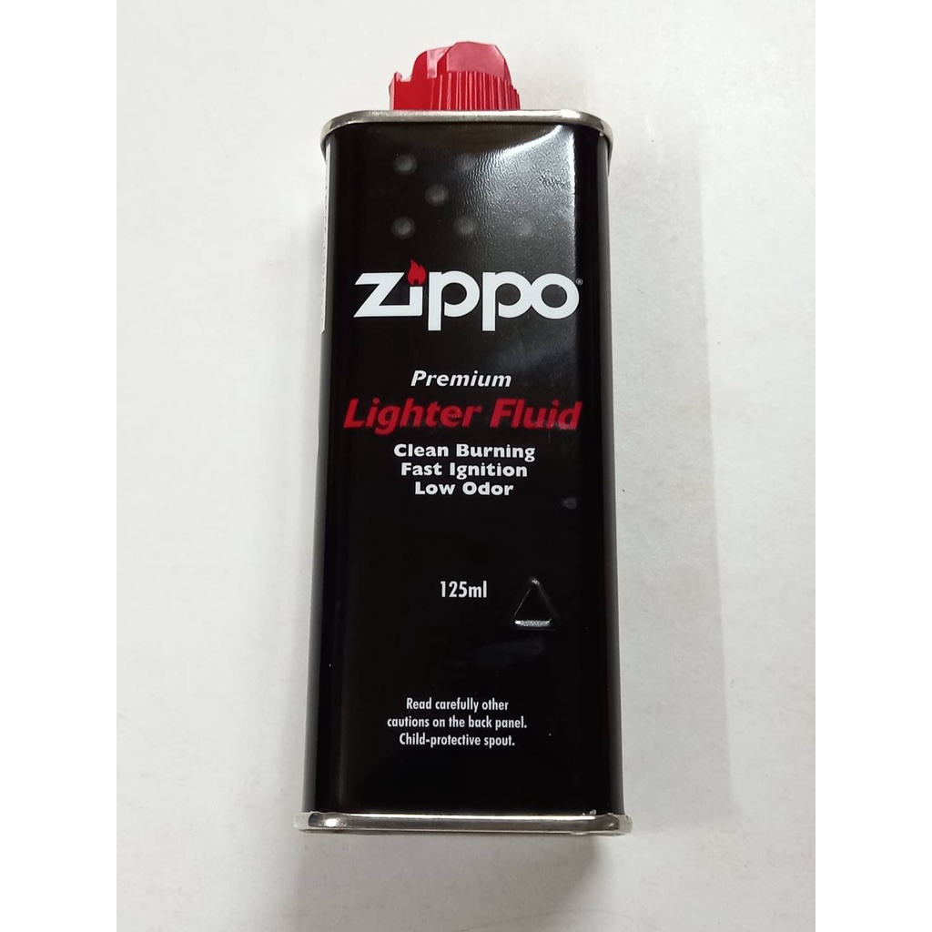 น้ำยาสำหรับ zippo ขนาด 125ml ของใหม่ รับประกันของแท้ นำเข้าจากอเมริกา เหมาะสำหรับใช้เติม zippo ราคาขวดละ170บาท