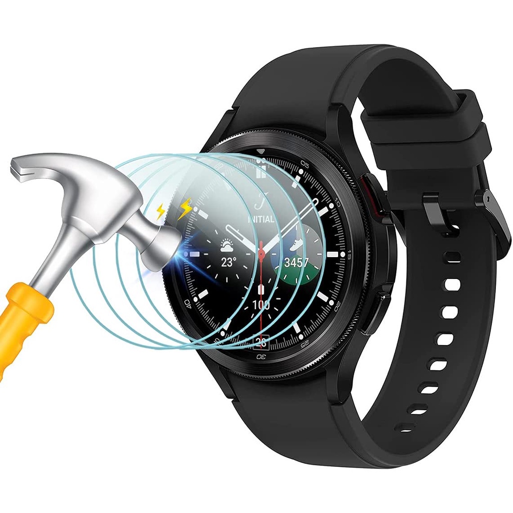 ฟิล์มกันรอยหน้าจอ 4 ชิ้น / ล็อตสําหรับ Samsung Galaxy Watch 4 40 มม. 44 มม. 4 Classic 42/46 มม. 9H