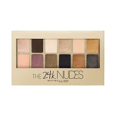 อายแชโดว์ Maybelline the 24K Nudes Palette พาเลตโทนสีน้ำตาลทอง 9กรัม