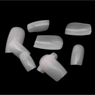 เล็บปลอม เล็บ pvc ยาวกลาง สั้นกุด ทรงเหลี่ยม ขุ่น ใส 600 ชิ้น เบอร์ 0-9 บวกเบอร์ 5, 6 เพิ่มเบอร์ละถุง