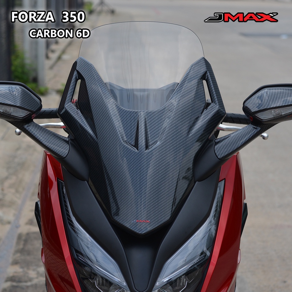 ครอบชิวด้านหน้า ตรงรุ่น Forza 350 ปี 2020-25 ลายฟิล์มคาร์บอน 6D #ครอบทับของเดิม