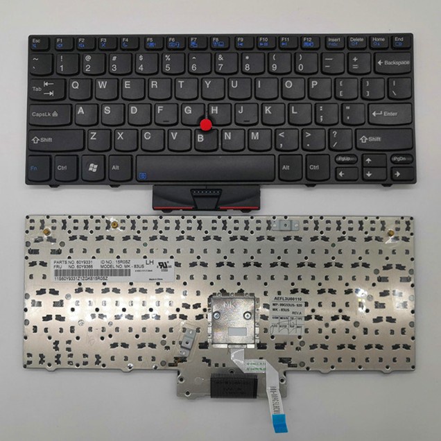คีย์บอร์ดแล็ปท็อป ภาษาอังกฤษ US สําหรับ Lenovo Thinkpad X100E X120E X100 X120 Edge E10 E11 60Y9364 45N2971