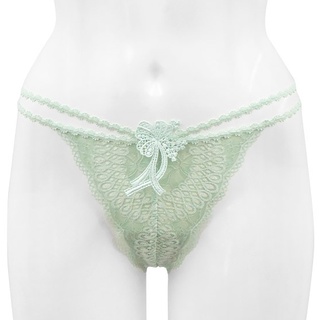 Annebra กางเกงใน ทรงจีสตริง ผ้าลูกไม้ G-String Panty รุ่น AU3-867 สีเขียว