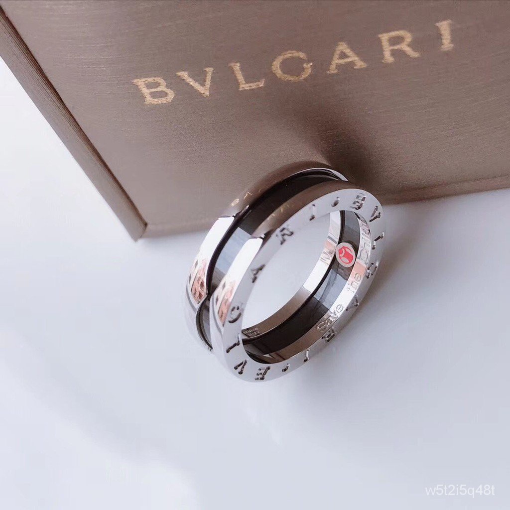 BVLGARI Save The Children One-band Sterling Silver And Black-ceramic Ring |  