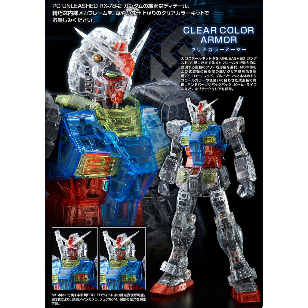 [P-BANDAI] PG 1/60 Unleashed RX-78-2 Gundam [Clear Color Body] (พาร์ท ...