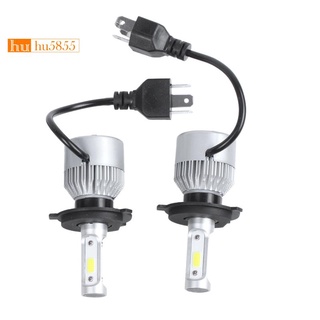 ？ขายดี?หลอดไฟหน้ารถยนต์ led S2 H4 72W 8000LM Hi/Lo Beam 2 ชิ้น