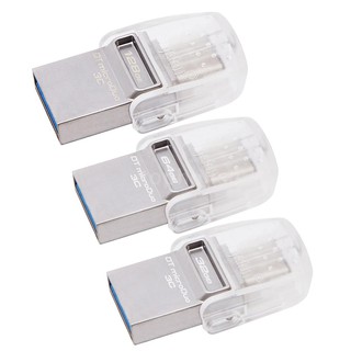 แฟลชไดรฟ์ kingston datatraveler microdu 3c 64 gb usb 3 . 1 type - c otg อุปกรณ์เสริมสําหรับคอมพิวเตอร์ 12