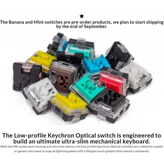 Keychron K3 สวิตช์ออปติคอล รายละเอียดต่ํา 1 ชิ้น (ต่อเมตร)