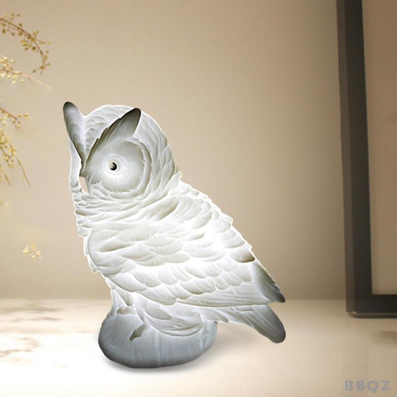 [Bbqz01] Creative Owl โต๊ะของเล่นโคมไฟกลางคืนที่สวยงาม Nightlight สําหรับตกแต่งคริสต์มาสตกแต่งบ้าน