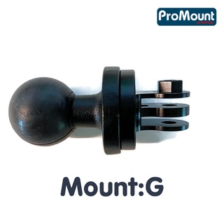 ProMount mount G เป็นอุปกรณ์เสริมสำหรับที่จับโทรศัพท์ ProMount  ใช้สลับกับที่จับโทรศัพท์เพื่อยึดกล้อง GoPro