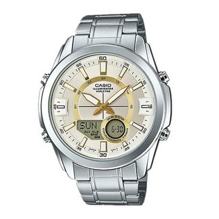 ﻿นาฬิกา CASIO 2 ระบบ รุ่น AMW-810D-9AVDF (ประกัน cmg)