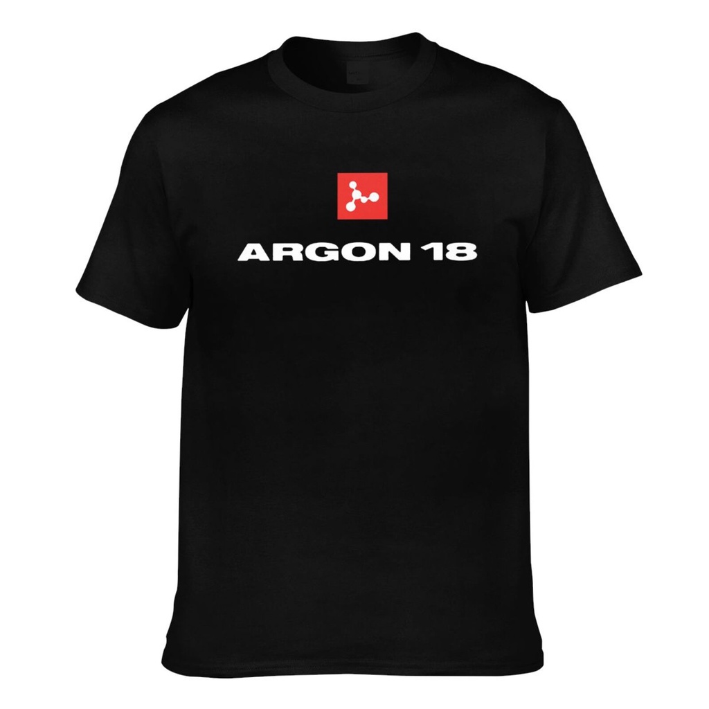 Argon 18 Canadian Bikeer Logo เสื้อยืดผ้าฝ้ายผู้ชาย