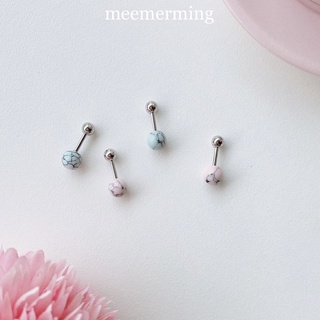 marble pastel ball [piercing]*จิวลายหินอ่อน