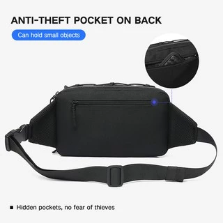 Ozuko กระเป๋าคาดเอวแฟชั่นกันน้ําสําหรับวัยรุ่น Molle Fanny Pack