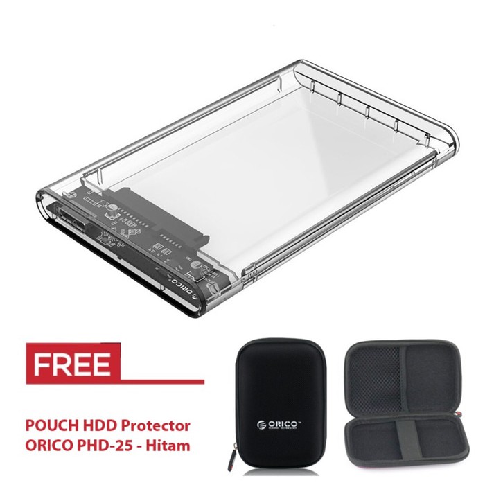 Orico 2193U3 2.5 inc UB 3.0 Enclosure เคส HDD โปร่งใส ฟรีกระเป๋า