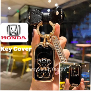 โมทรถยนต์การ์ตูนหมีหมีสำหรับ Honda City Civic Accord CRV XRV URV HRV honda key cover