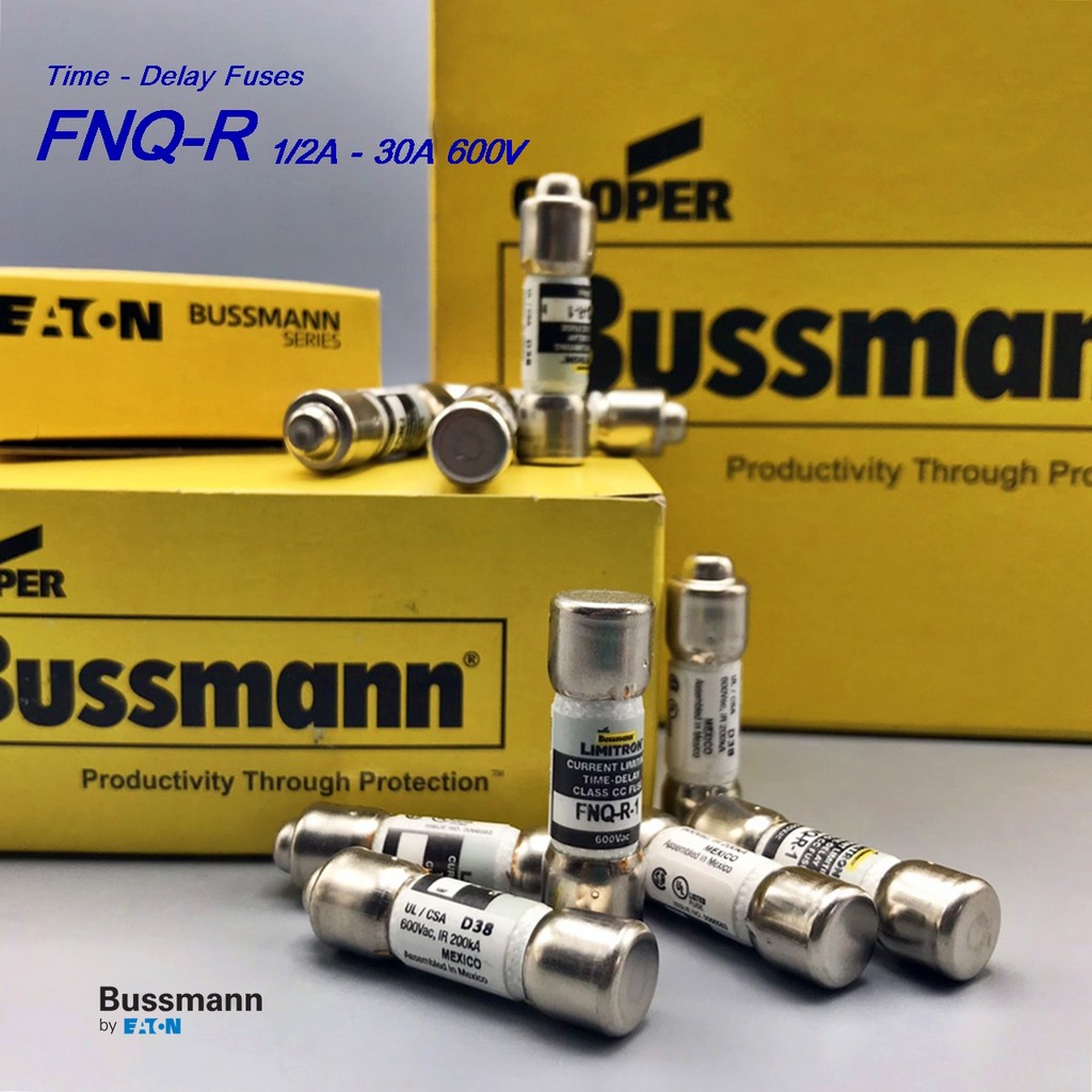 ฟิวส์แบบขาดช้า Bussmann FNQ-R-1/2A-30A 600V