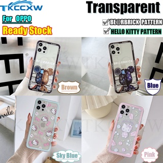 เคสโทรศัพท์มือถือ Tpu แบบใสลาย Hello Kitty น่ารักสําหรับ Oppo F9 F11 F17 F19 Pro Plus F7 F5