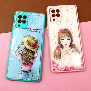 เคสซัมซุง/samsung A50/A50s/A30s/A52เคสขอบนิ่ม TPU พิมพ์ลายกันรอยกล้อง เคลือบเจลกากเพชร เคสมือถือแฟชั่น