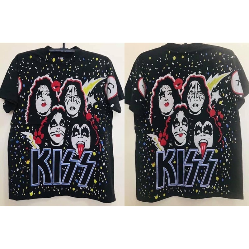 เสื้อวงโอเวอร์ปริ่น OVP KISS’ 90’ Size “ L / XL 650฿