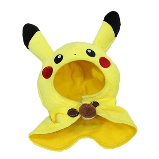 ตุ๊กตาฟิกเกอร์ Pokemon Eevee Pikachu Poncho ของเล่นสําหรับเด็ก