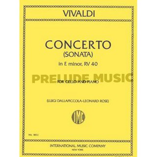 (Cello) Vivaldi, A: Concerto in E minor Red RV40 (IMC1853)