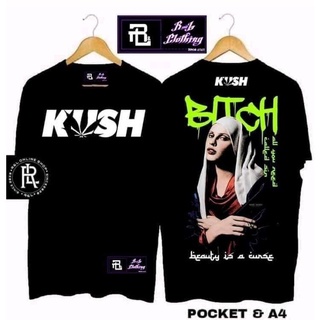 เสื้อยืดสําหรับผู้ชาย❦I.KUSH วัฒนธรรมวินเทจแรงบันดาลใจหลวมเสื้อผ้าเสื้อยืดสําหรับผู้ชายที /เสื้ Vi_