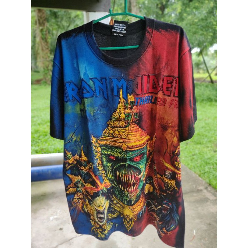 เสื้อวง iron maiden Thailand รามเกียรติ์ งาน bootlegทำมาจำนวนจำกัด