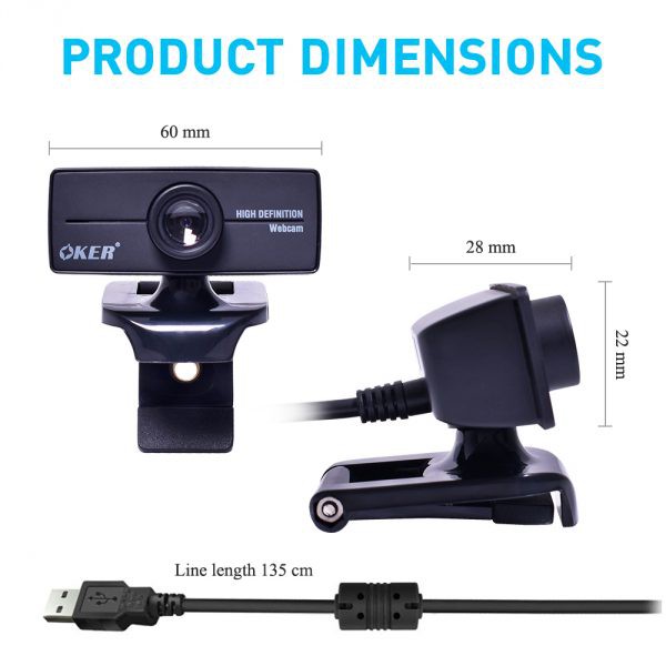 Oker Webcam720P กล้องเวปแคม รุ่นOE-A18