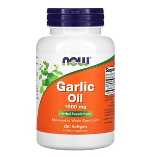 Now Foods, Garlic Oil, 1500 mg, 250 Softgels